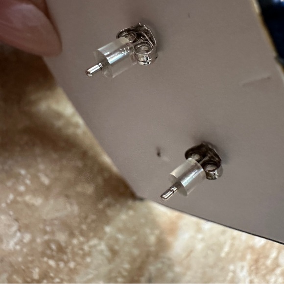 Contessa Di Capri Sterling Silver “C” Stud Earrings - Picture 6 of 7